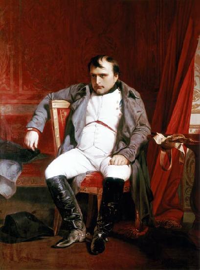 Paul Delaroche Napoleon Bonaparte abdicated in Fontainebleau